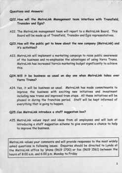 "Yarra Trams Transition News - issue 4" - page 2