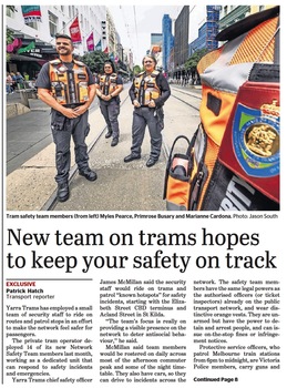 New team on trams hopes to keep your safety on track