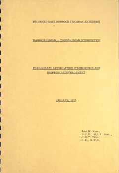 "Warragul Road - Toorak Road Intersection" - cover