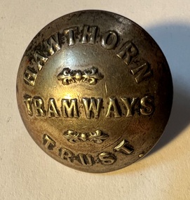 Hawthorn Tramways Trust"  coat button front