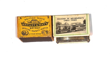 Souvenir of Melbourne's cable trams - matchbox holder 1