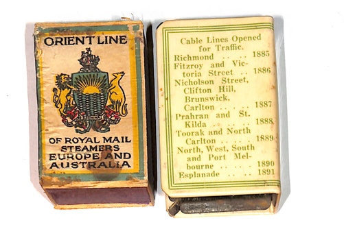 Souvenir of Melbourne's cable trams - matchbox holder 2