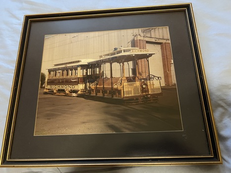 Framed image - MTOCo  cable tram set No. 1 - Preston Workshops