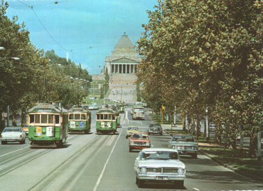 "St Kilda Road and Shrine of Remembrance"