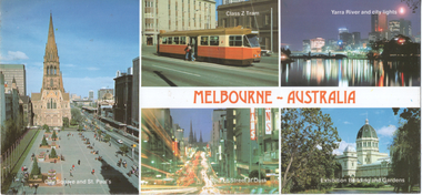 Nu-color-vue postcard - "Melbourne - Interesting Aspects"