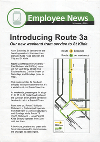 Yarra Trams - "Introducing Route 3a"