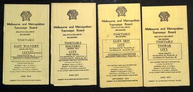1973 timetables - set 1 of 3
