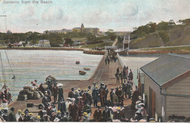 Postcard - "Sorrento from the Beach"