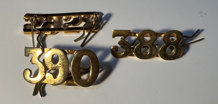Gold MMTB Crew numerals - image 2 of 2