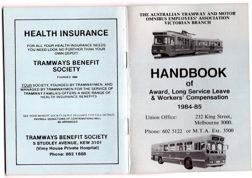 "Handbook of Award, Long Service Leave and & Workers Compensation" - cover