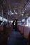 Interior photo - Ron Scholten. This photo shows the original interior when there were no strap hangers between the semi bulk heads of the two conductor booths.   