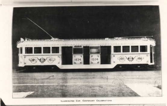 "Illuminated car - Centenary celebrations"