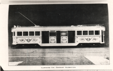 "Illuminated car - Centenary celebrations"