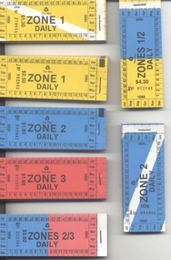 Set of  12 blocks of The Met Daily tickets