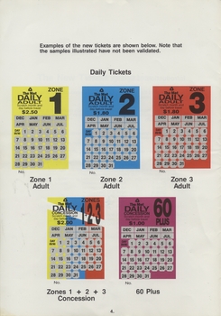 "Instructions to staff - The New Ticketing System" scratch tickets