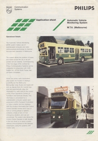 "Application Sheet - Phillips Automatic Monitoring System MTA (Melbourne)"