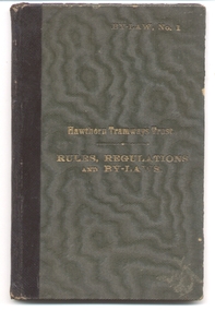"Hawthorn Tramways Trust - Rules, Regulations and By-Laws"