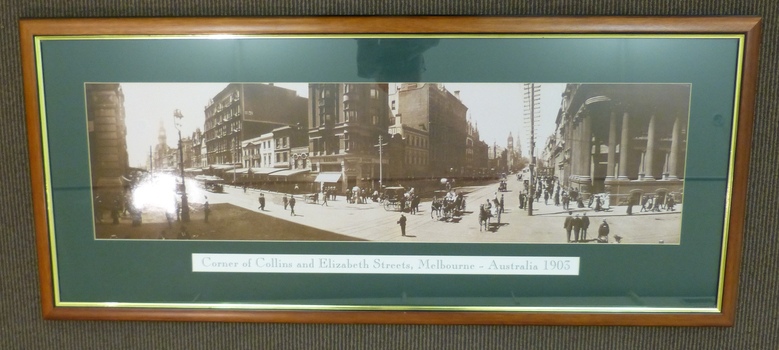 "Corner of Collins and Elizabeth St, Melbourne, Australia 1903"