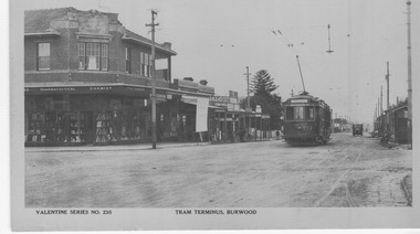 MMTB No. 133 at the Burwood terminus, Toorak Road