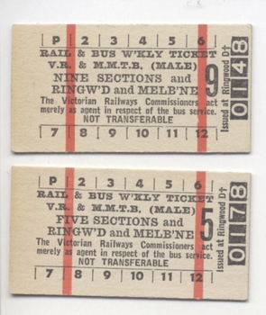 Weekly - printed on paste board - Edmondson style,