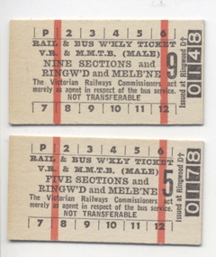 Weekly - printed on paste board - Edmondson style,