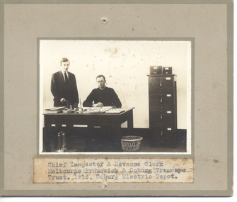 Photograph - Black and White photograph/s - mounted, The Melbourne, Brunswick and Coburg Tramways Trust (MBCTT), c1920's