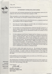 "Government Superannuation Offer"