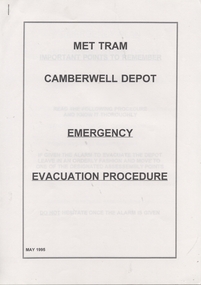"Camberwell Depot Emergency Evacuation Procedure"