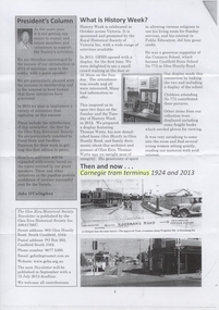 "Carnegie tram terminus 1924 and 2013"