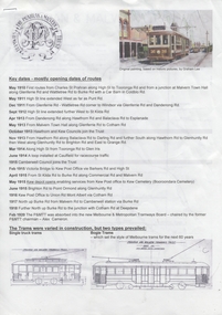 "Key Dates - Prahran and Malvern Tramways Trust"