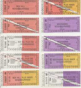 Set of  27 The Met Neighbourhood tickets