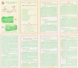 "Short Trips around Melbourne and Suburbs by Bus and Tram"