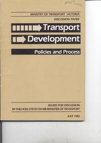 "Discussion Paper - Transport Development Policies and Process"