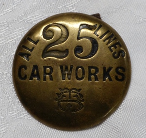 Uniform - Badge, Stokes and Sons, mid 1910's