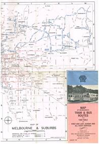"Map of Melbourne's Tram and Bus Routes" -  January 1967