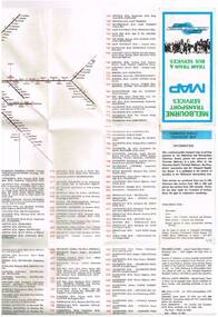 "Melbourne Transport Services Map - Tram, Train and Bus Services"