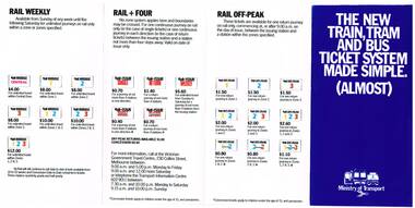 "The new Train, Tram and Bus Ticket system made Simple (Almost)"