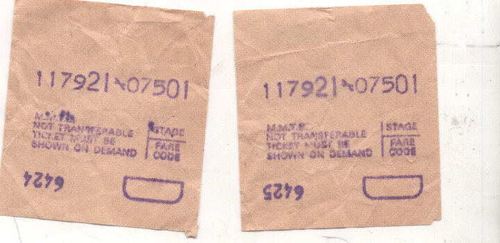 Set of two Almex tickets