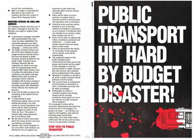 "Public Transport Hit Hard by Budget Disaster!"