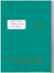 "City of Camberwell - Community Transport Services Discussion Paper"