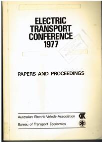"Electric Transport Conference 1977 - Papers and Proceedings"