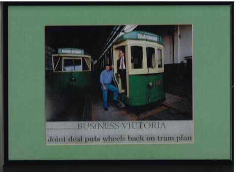 "Business Victoria - Joint deal puts wheels back on tram plan"