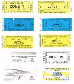 Batch of collected  "The Met" paper travel card type tickets