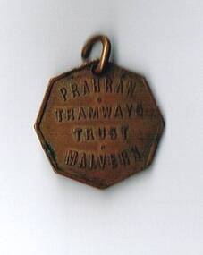 Functional object - Badge, Prahran & Malvern Tramway Trust (PMTT), 1910's