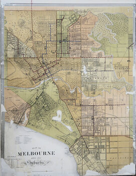 Plans and Sections - Tramways - March 1882" - coloured sheet