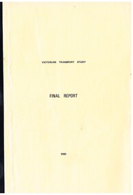 "Victorian Transport Study - (The Lonie Report)"