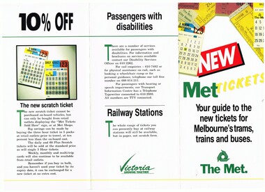 "New Met tickets - your guide to the new tickets for Melbourne's trams, trains or buses."