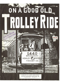 "On a good old trolley ride"