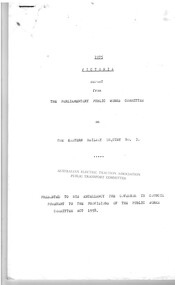 "Transcript of Evidence Public Works Committee - Melbourne - Eastern Railway Enquiry No. 2"