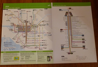 "Melbourne Tram Network" and "Routes from this stop"